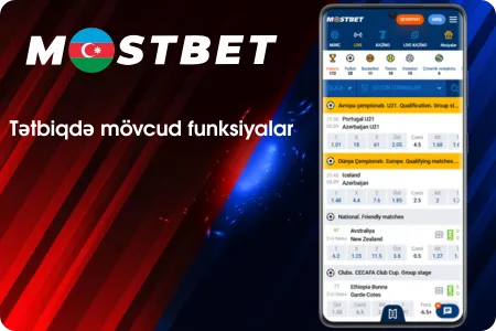 Tətbiqdə mövcud funksiyalar