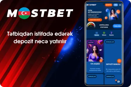 Tətbiqdən istifadə edərək depozit necə yatırılır